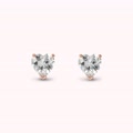orecchini cuore a lobo in cubic zirconia