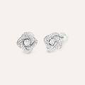 orecchini lobo silver elegance argento rodiato cubic zirconia collezione silver elegance bianco