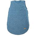 sacco nanna seashells indigo 70 cm cotone bio certificato gots & oeko-tex cerniera laterale e