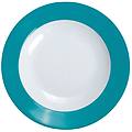 piatto fondo pronto colore 310 ml 22. 1x3. 8 cm (&oslash;xh) turchese rotonda 6 pz. / pacco