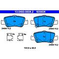 ate set di pastiglie freno 13. 0460-5604. 2 posteriore