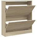 - scarpiera rovere sonoma 80x21x87 5 cm in legno multistrato