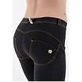 jeggings push up wr. up 7/8 superskinny jersey organico black indigo+ y. seams donna extra large