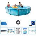 - piscina fuori terra in giro 305x76 cm blu include accessori coordinati a1352