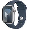 Apple Watch Series 9 Gps Cassa 41mm In Alluminio Argento Con Cinturino Sport Blu