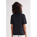 maglia manica corta in elevated cotton donna nero taglia l