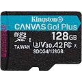 microsdxc 128gb canvas go plus gen4 200mb-s a2 u3 nero-turchese