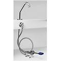 kit di installazione completo con rubinetto a pedale e bocca di erogazione kfl61/24 cromato ottone