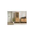 vetrina in legno di acacia 60x40x180 laccato naturale / london #115