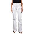 Patrizia Pepe Pantaloni Jeggings Ricamo Fly Bianco 31