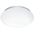 plafoniera led diana &oslash; 27. 5 cm bianco ip44 bianco caldo 918 lumen