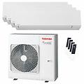 condizionatore shorai edge white quadri split 9000+9000+12000+12000 btu inverter a++ wifi