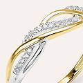 anello fascia sophia oro bicolore diamante collezione sophia misura 62 bicolore