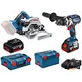 kit bosch trapano avvitatore gsb 18v-110 c e sega circolare gks 18v-57 g