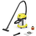 wd 3 s v-19/4/20 bidone aspiratutto fusto in acciaio inox 19 litri