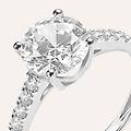anello solitario claire oro bianco cubic zirconia collezione claire misura 52 oro bianco