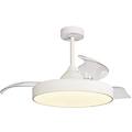 ventilatore da soffitto alaska trasparente d. 50 cm