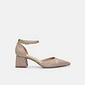 décolleté da donna con tacco 5 5 cm beige