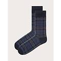 calze corte blu tartan hello xmas / multicolore / tu multicolore