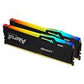 technology fury beast 32gb 6800mt/s ddr5 cl34 dimm (kit da 2 moduli) rgb xmp (kf568c34bbak2-32)