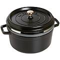 - cocotte in ghisa con cestello diametro 26 cm capacità 5 lt colore nero linea la cocotte