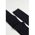 calze lunghe a coste in cashmere e lana uomo blu taglia 42-43