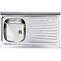 031033scssx serie ix mondial lavello acciaio inox prelucidato da incasso appoggio gocciolatoio a