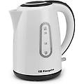 bollitore 1. 7l 2200w bianco con resistenza nascosta e display del livello dell'acqua