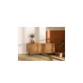 credenza in legno di acacia 180x40x80 laccato naturale marrakesch #116