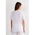 maglia manica corta in lino the pure linen donna bianco taglia m