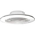 ventilatore da soffitto e plafoniera alisio xl led 95w bianco diametro 73. 5cm