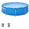 - piscina fuori terra rotonda steel pro 305x76 cm pompa di filtraggio de 1. 249 litri / hora