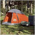 - tenda campeggio a cupola 1persona grigia arancione impermeabile