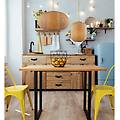 luce ambiente design lampadario natura zen giallo paralume cammello e27 ø70cm