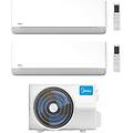 climatizzatore dual split serie breezeless e 9+18 con m4o-36fn8-q inverter r 32 wi-fi classe a++