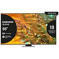 q80d tv qled 4k 55 qe55q80datxzt smart tv wi-fi eclipse silver 2024 processore nq4 ai gen2 4k ai