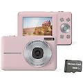 fotocamera digitale 44mp/1080p/16x con zoom digitale/luce di riempimento/scheda da 32 gb pink