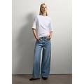 - jeans in puro cotone denim straight donna blu denim taglia 38
