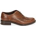 stringate cognac in pelle