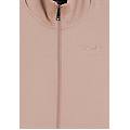 felpa full zip con collo alto e inserti geometrici fawn-fawn-cinder check donna medium