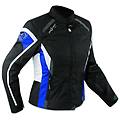 a-pro giacca moto donna impermeabile 4 stagioni scooter sport custom bianco / blu s