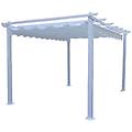 - gazebo pergola da esterno 3x3 mt con tetto richiudibile a carrucola norah