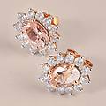 orecchini lobo jasmine oro rosa morganite diamante collezione jasmine oro rosa