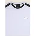 t-shirt con inserti sulle spalle bianco uomo xx large
