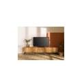 mobile tv in legno di acacia 260x40x55 laccato naturale marrakesch #107