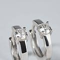 orecchini a cerchio silver elegance argento rodiato cubic zirconia collezione silver elegance