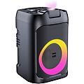 altoparlante da festa 60w nero con microfono wireless e laser rgb