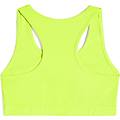 top in jersey con logo ricamato e retro a vogatore fluo yellow pigment dyed donna small