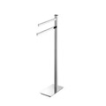 units piantana con porta salviette a 2 bracci cromata codice prod b91030cr