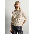 - maglione beige in misto lana e cashmere donna beige taglia xs
